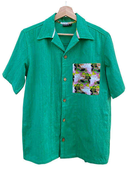 Green shirt + Koi pocket