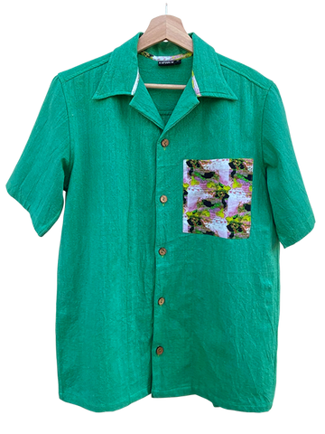 Green shirt + Koi pocket